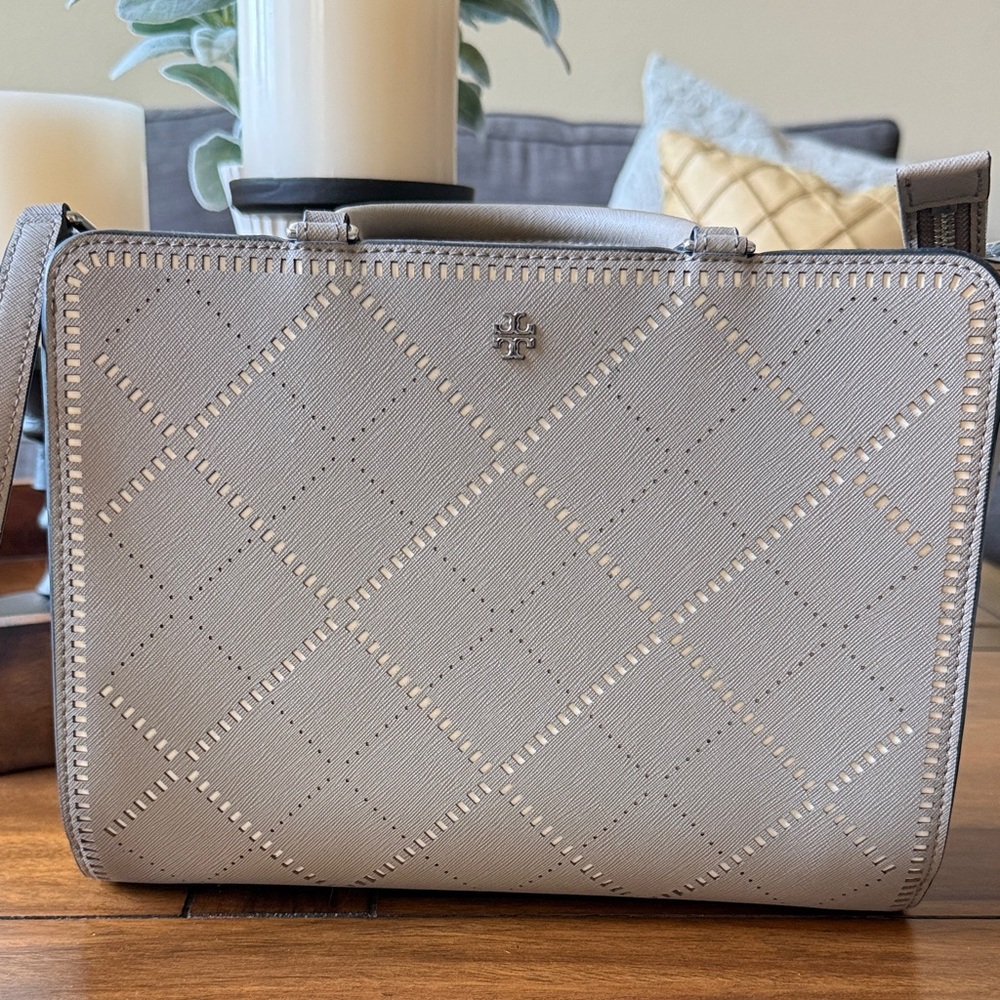 Tory Burch Gray Handbag and Wallet Set with dust bag - Picture 5 of 13